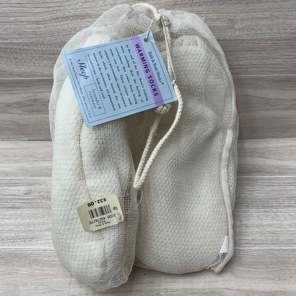 Bath‎ & Body Works Sleep Lavender Rosemary Microwavable Warming Socks Cream NWT